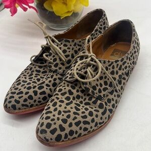 DV Dolce Vita Leopard Print Lace Up Oxford Size 7.5 MCL4751D